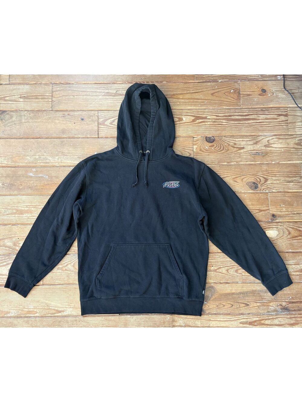 Vans Men's XL Black Skeleton Graphic Pullover Hoodie ESTD 1966